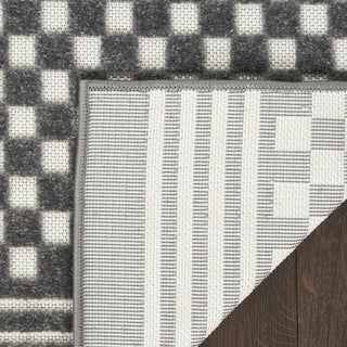 Nourison Casual CSU02 Grey Area Rug Corner Image