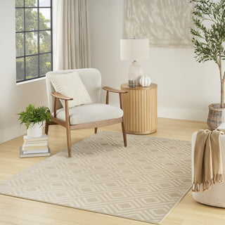 Nourison Casual CSU03 Beige Area Rug Corner Image