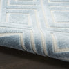 Nourison Casual CSU03 Blue Area Rug Corner Image