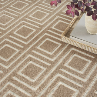 Nourison Casual CSU03 Brown Area Rug Corner Image