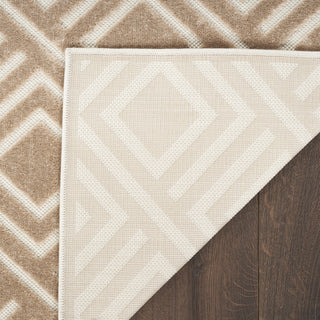 Nourison Casual CSU03 Brown Area Rug Corner Image