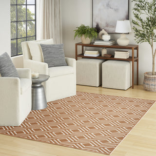 Nourison Casual CSU03 Copper Area Rug Corner Image