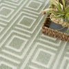 Nourison Casual CSU03 Green Area Rug Corner Image