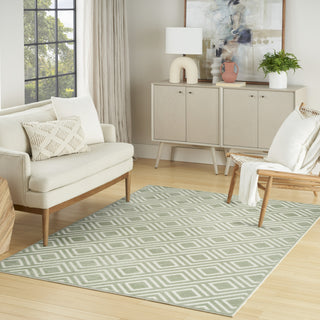 Nourison Casual CSU03 Green Area Rug Corner Image