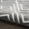 Nourison Casual CSU03 Grey Area Rug Corner Image