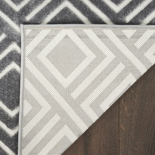 Nourison Casual CSU03 Grey Area Rug Corner Image