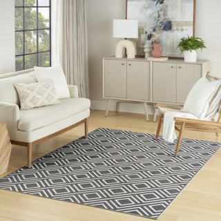 Nourison Casual CSU03 Grey Area Rug Corner Image