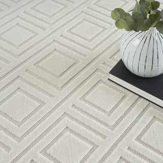 Nourison Casual CSU03 Ivory Area Rug Corner Image