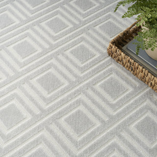 Nourison Casual CSU03 Light Grey Area Rug Corner Image