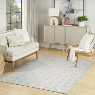 Nourison Casual CSU03 Light Grey Area Rug Corner Image