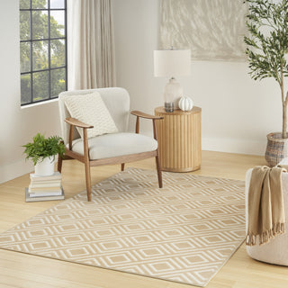 Nourison Casual CSU03 Taupe Area Rug Corner Image