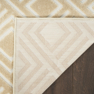 Nourison Casual CSU03 Taupe Area Rug Corner Image