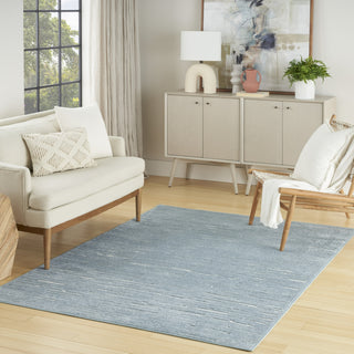 Nourison Casual CSU04 Blue Area Rug Corner Image