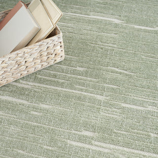 Nourison Casual CSU04 Green Area Rug Corner Image