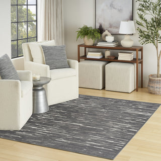 Nourison Casual CSU04 Grey Area Rug Corner Image
