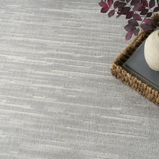 Nourison Casual CSU04 Light Grey Area Rug Corner Image