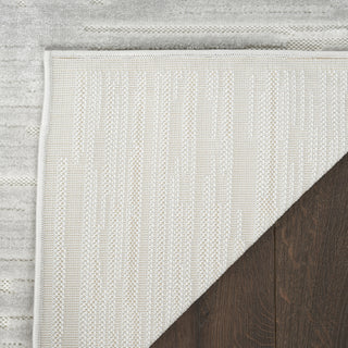 Nourison Casual CSU04 Light Grey Area Rug Corner Image
