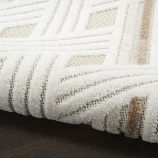 Nourison Casual CSU05 Ivory Beige Area Rug Corner Image
