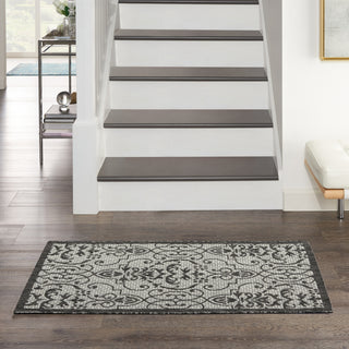 Nourison Country Side CTR04 Ivory/Charcoal Area Rug Corner Image