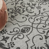 Nourison Country Side CTR04 Ivory/Charcoal Area Rug Corner Image