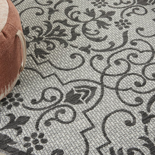 Nourison Country Side CTR04 Ivory/Charcoal Area Rug Corner Image
