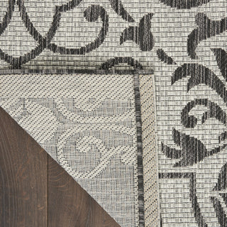Nourison Country Side CTR04 Ivory/Charcoal Area Rug Corner Image