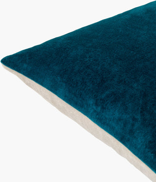 Surya Cotton Velvet CV-070 Teal Corner Shot