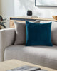 Surya Cotton Velvet Stripes CV-088 Deep Teal Style Shot