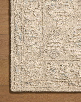 Loloi Cynthia CYN-02 Ivory/Sky Area Rug Corner Image