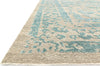 Loloi Cyrus CU-02 Camel/Aqua Area Rug Corner Image