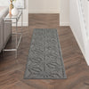 Nourison Cozumel CZM01 Dark Grey Area Rug Corner Image