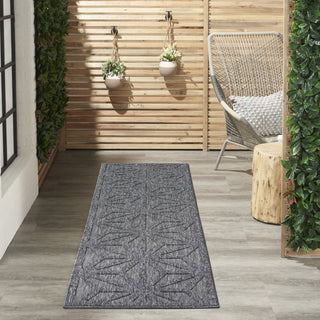 Nourison Cozumel CZM01 Dark Grey Area Rug Room Image Feature