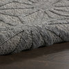 Nourison Cozumel CZM01 Dark Grey Area Rug Corner Image