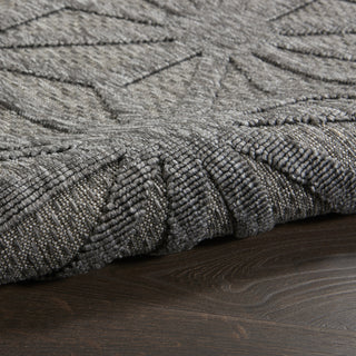Nourison Cozumel CZM01 Dark Grey Area Rug Corner Image