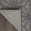 Nourison Cozumel CZM01 Dark Grey Area Rug Corner Image