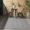Nourison Cozumel CZM01 Dark Grey Area Rug Room Image Feature