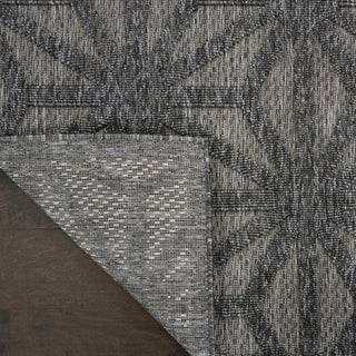 Nourison Cozumel CZM01 Dark Grey Area Rug Corner Image