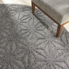 Nourison Cozumel CZM01 Dark Grey Area Rug Corner Image