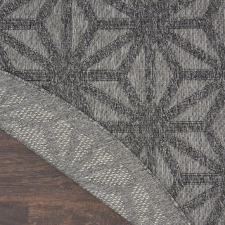 Nourison Cozumel CZM01 Dark Grey Area Rug Corner Image
