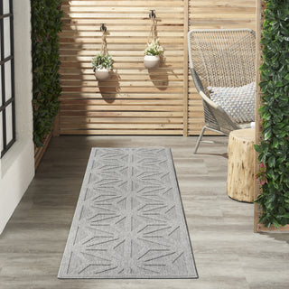 Nourison Cozumel CZM01 Light Grey Area Rug Room Image Feature