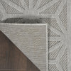 Nourison Cozumel CZM01 Light Grey Area Rug Corner Image