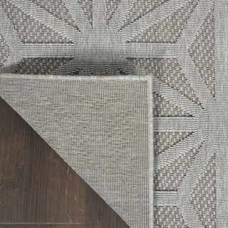 Nourison Cozumel CZM01 Light Grey Area Rug Corner Image