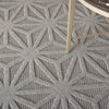 Nourison Cozumel CZM01 Light Grey Area Rug Corner Image