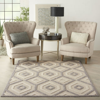 Nourison Cozumel CZM02 Cream Area Rug Corner Image