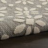 Nourison Cozumel CZM03 Grey Area Rug Corner Image