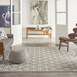 Nourison Cozumel CZM03 Grey Area Rug Corner Image