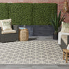 Nourison Cozumel CZM03 Grey Area Rug Room Image Feature