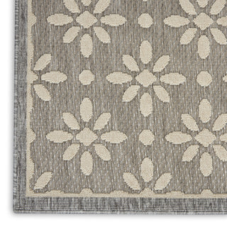 Nourison Cozumel CZM03 Grey Area Rug Texture Image