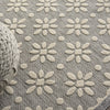 Nourison Cozumel CZM03 Grey Area Rug Corner Image
