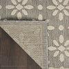 Nourison Cozumel CZM03 Grey Area Rug Corner Image
